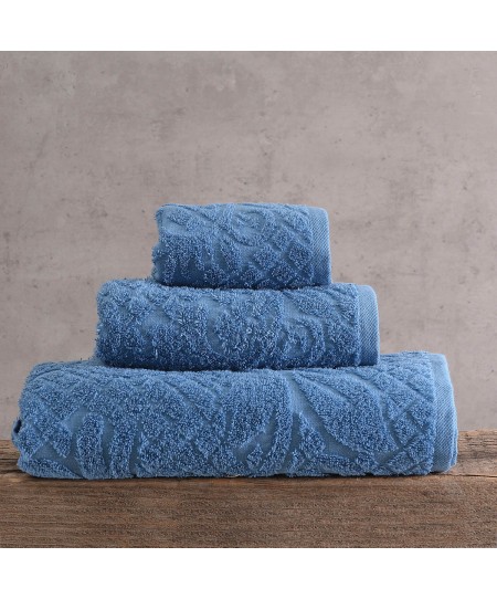 Σετ πετσέτες μπάνιου 5 τεμ. IMANI ΜΠΛΕ, RYTHMOS HOME