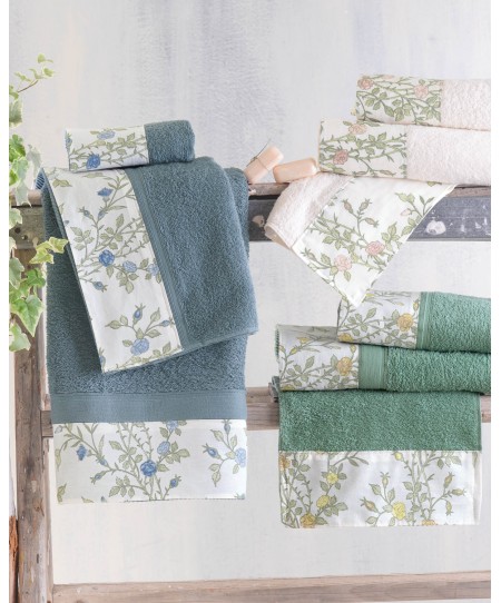 Σετ πετσέτες μπάνιου 3 τεμ. (σε κουτί) TALIA ΡΟΖ, RYTHMOS HOME