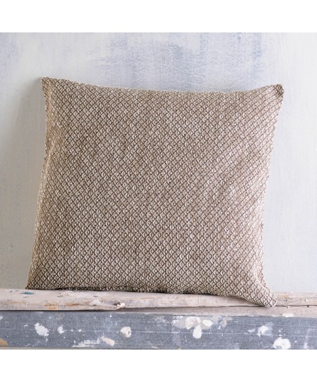 Διακοσμητική μαξιλαροθήκη (40Χ40) TEMPE ΚΑΦΕ, RYTHMOS HOME