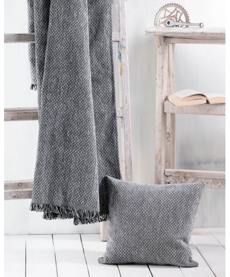 Ριχτάρι πολυθρόνας (160Χ180) TEMPE ΓΚΡΙ ΜΑΥΡΟ, RYTHMOS HOME