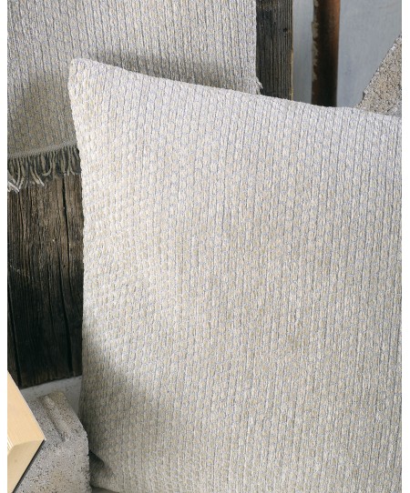 Διακοσμητική μαξιλαροθήκη (40Χ40) HONEY LIGHT GREY, RYTHMOS HOME