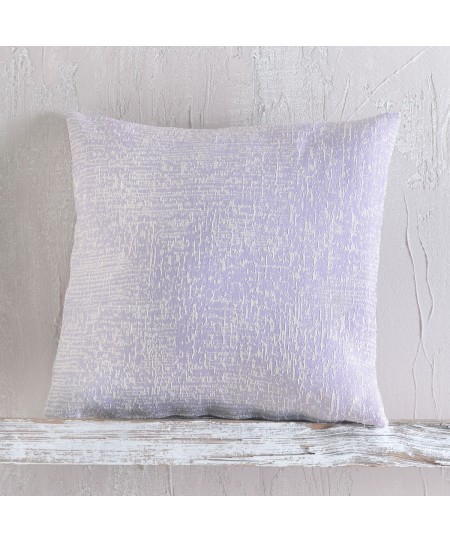 Διακοσμητική μαξιλαροθήκη (40Χ40) CANDA LILAC, RYTHMOS HOME