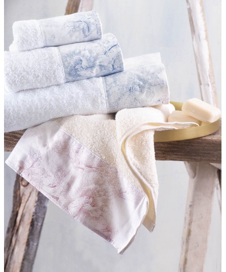 Σετ πετσέτες μπάνιου 3 τεμ. (σε σακούλα) LUCETTE BLUE, RYTHMOS HOME