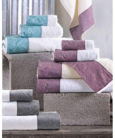 Σετ πετσέτες μπάνιου 3 τεμ. (σε κουτί) CHARISMA TURQUOISE, RYTHMOS HOME