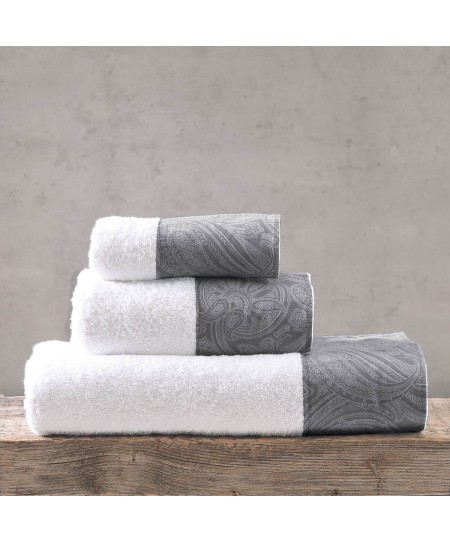 Σετ πετσέτες μπάνιου 3 τεμ. (σε σακούλα) CHARISMA GREY, RYTHMOS HOME