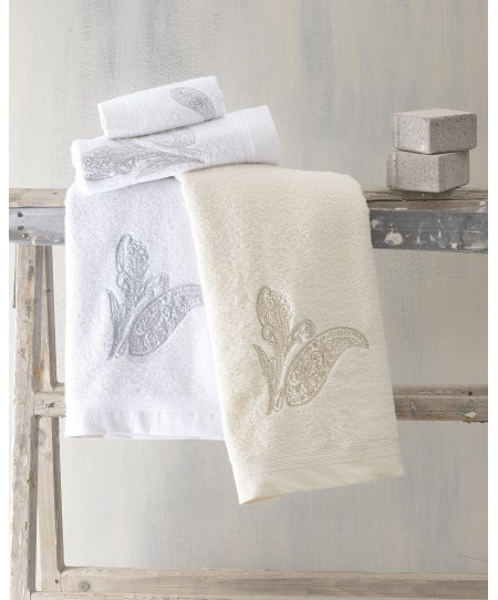 Σετ πετσέτες μπάνιου 3 τεμ. DALE ECRU, RYTHMOS HOME