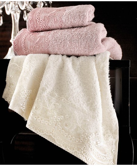 Σετ πετσέτες νυφικές 3 τεμ. SHIRAZ PINK, RYTHMOS HOME