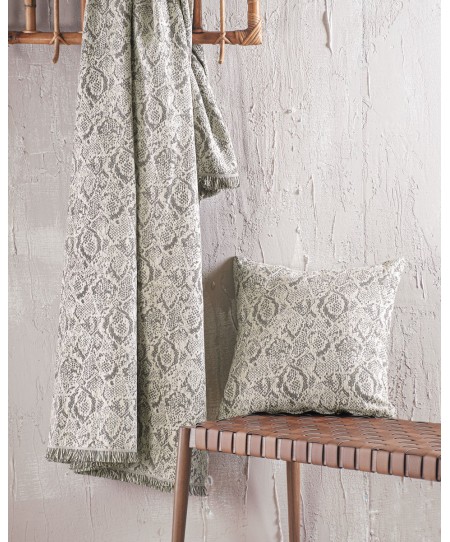 Ριχτάρι τριθέσιου (180X280) SNAKE ΜΠΕΖ, RYTHMOS HOME