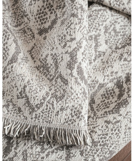 Ριχτάρι τριθέσιου (180X280) SNAKE ΜΠΕΖ, RYTHMOS HOME