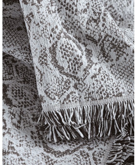 Ριχτάρι τριθέσιου (180X280) SNAKE ΓΚΡΙ, RYTHMOS HOME