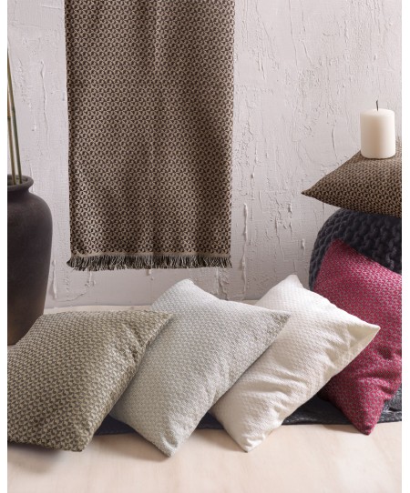 Διακοσμητική μαξιλαροθήκη (40Χ40) REEVES ΜΠΟΡΝΤΩ, RYTHMOS HOME