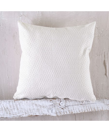 Διακοσμητική μαξιλαροθήκη (40Χ40) REEVES ΕΚΡΟΥ, RYTHMOS HOME