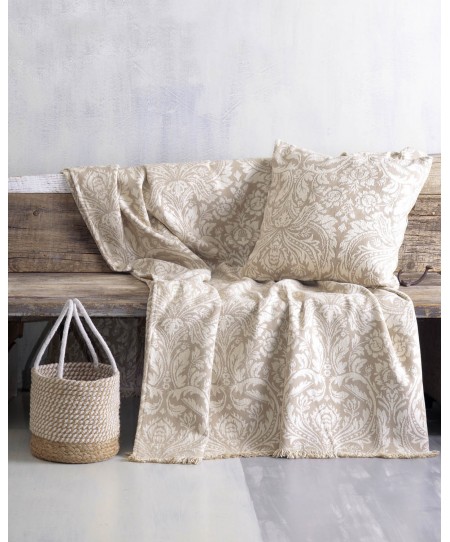 Ριχτάρι πολυθρόνας (160Χ180) VILANO ΕΚΡΟΥ-ΜΠΕΖ, RYTHMOS HOME