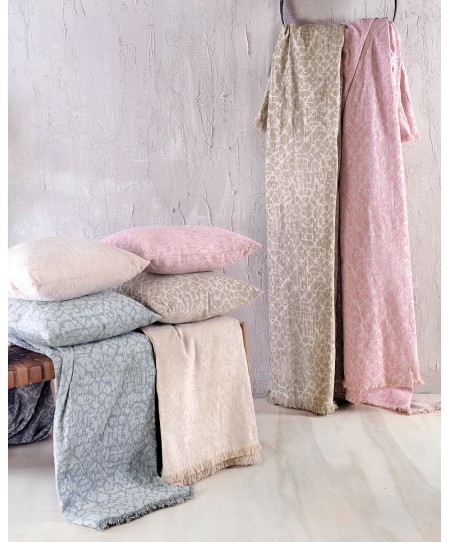 Διακοσμητική μαξιλαροθήκη (40Χ40) WONDER ΜΠΕΖ, RYTHMOS HOME