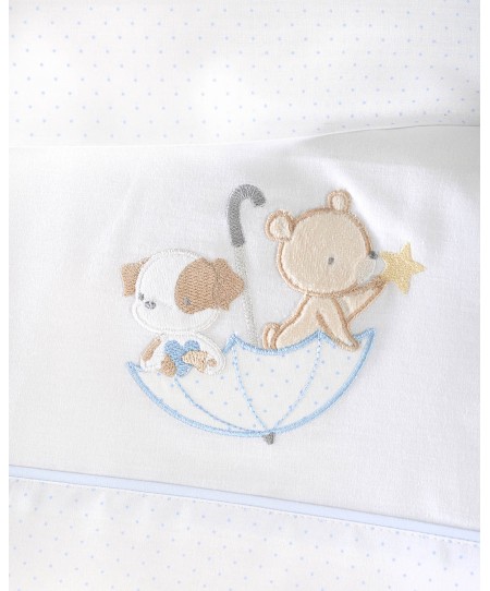 Σετ σεντόνια κούνιας φανελένια (100Χ160) UMBRELLA FLIGHT ΣΙΕΛ, RYTHMOS HOME