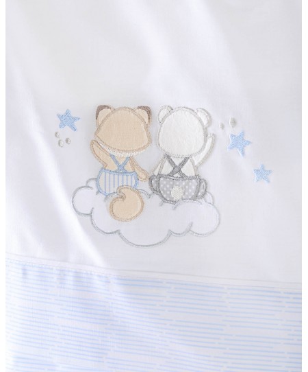 Σετ σεντόνια κούνιας φανελένια (100Χ160) BYE BYE ΣΙΕΛ, RYTHMOS HOME