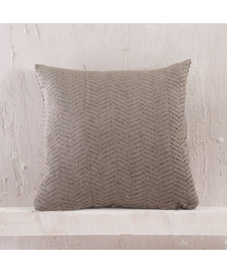 Διακοσμητική μαξιλαροθήκη (40Χ40) Yard Brown, Rythmos Home