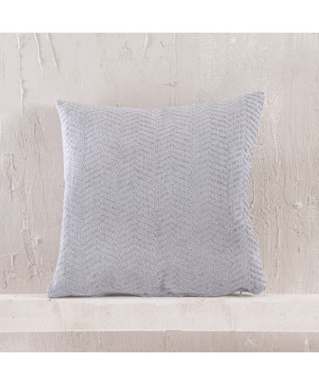 Διακοσμητική μαξιλαροθήκη (40Χ40) Yard Grey, Rythmos Home