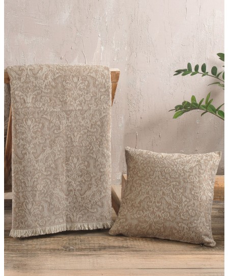 Ριχτάρι πολυθρόνας (160Χ180) Bianco Brown, Rythmos Home