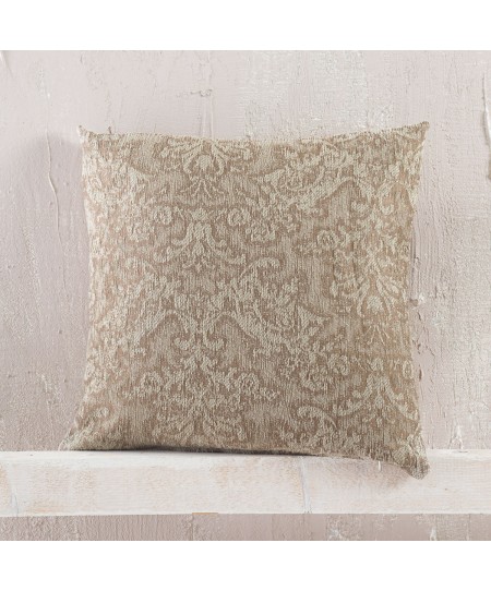 Διακοσμητική μαξιλαροθήκη (40Χ40) Bianco Brown, Rythmos Home