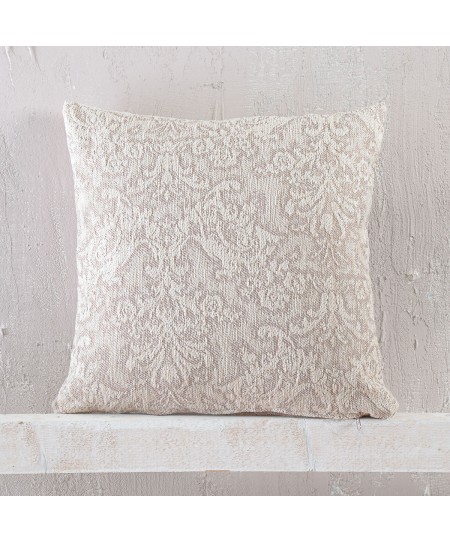 Διακοσμητική μαξιλαροθήκη (40Χ40) Bianco Ecru, Rythmos Home