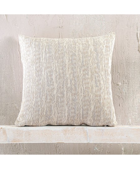 Διακοσμητική μαξιλαροθήκη (40Χ40) Apertius Beige, Rythmos Home