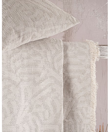 Ριχτάρι πολυθρόνας (160Χ180) Melie Ecru, Rythmos Home