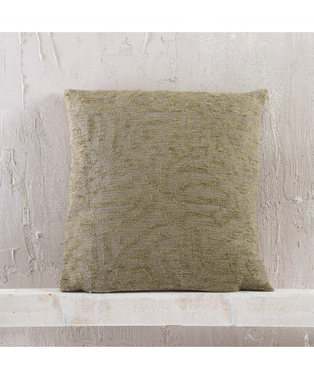 Διακοσμητική μαξιλαροθήκη (40Χ40) Melie Gold Olive, Rythmos Home