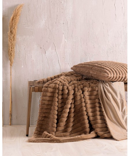 Διακοσμητικό μαξιλάρι 50x50 Ayla Camel, Rythmos Home 