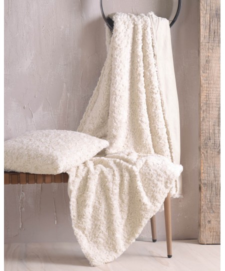  Γούνινη Κουβέρτα Καναπέ 140x170 Snug Beige, Rythmos Home