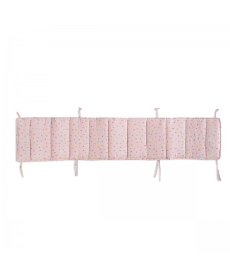 Πάντα κούνιας (43Χ200) TINY HEART SALMON, RYTHMOS HOME