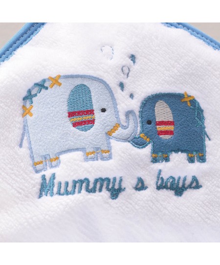 Σετ βρεφική κάπα με γαντάκι BLUE ELEPHANT (σε κουτί), RYTHMOS HOME