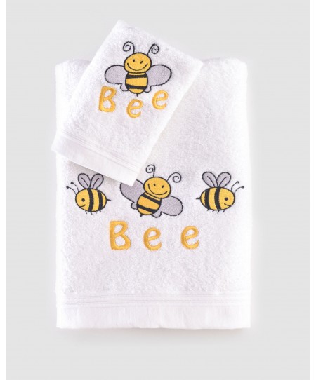 Σετ πετσέτες βρεφικές 2 τεμ. HONEY BEE YELLOW, RYTHMOS HOME