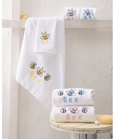 Σετ πετσέτες βρεφικές 2 τεμ. HONEY BEE YELLOW, RYTHMOS HOME