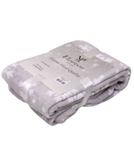Κουβέρτα/Ριχτάρι Καναπέ Flannel Fleece 125x150 Νοέλια Γκρι