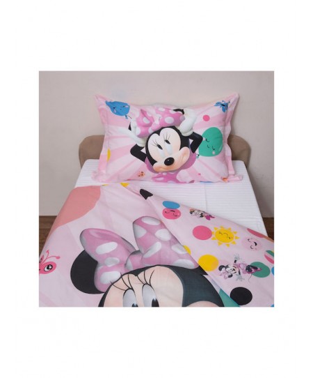 Σετ Παπλωματοθήκη 2 Όψεων Μονή 160x200 Minnie 51