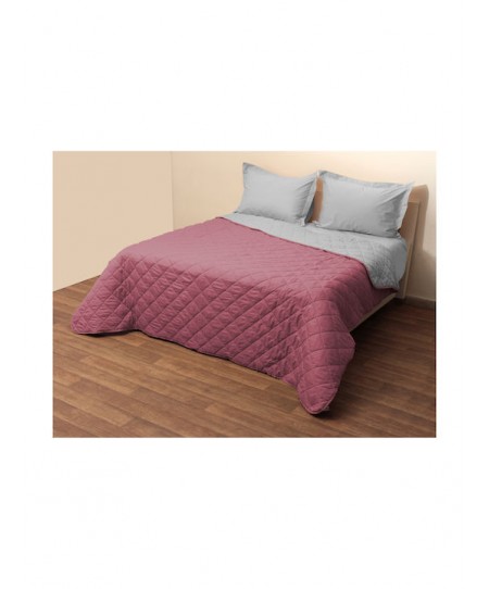 Κουβερτώριο Δίχρωμο Υπέρδιπλο 220x240 Microfiber Φούξια/Γκρι