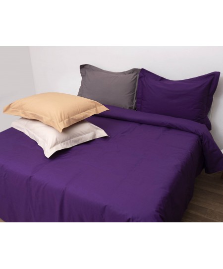 Σετ Πάπλωμα Υπέρδιπλο 220x240 Superb Percale Δαμασκηνί