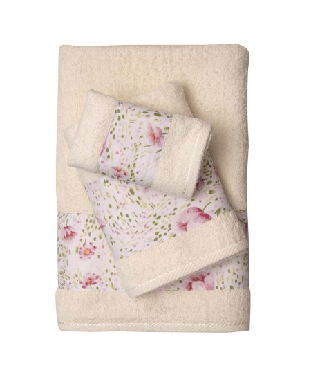 Σετ 3 Πετσέτες 30x50, 50x100, 70x140 3002 Ivory σε Κουτί Δώρου