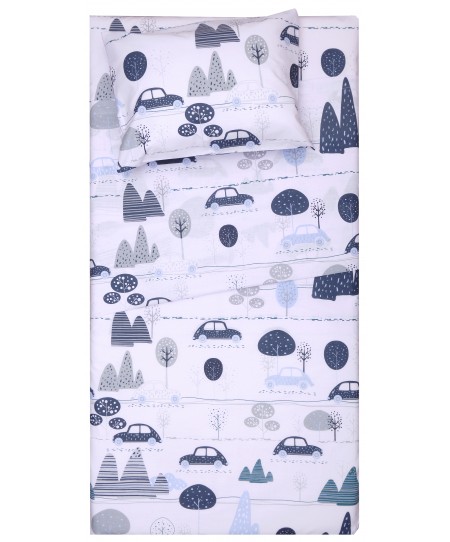 Σετ Παπλωματοθήκη Κούνιας 120x160 Καρτ