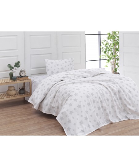 Ζεύγος Μαξιλαροθήκες Φανέλλα 50x70 2540 Γκρι