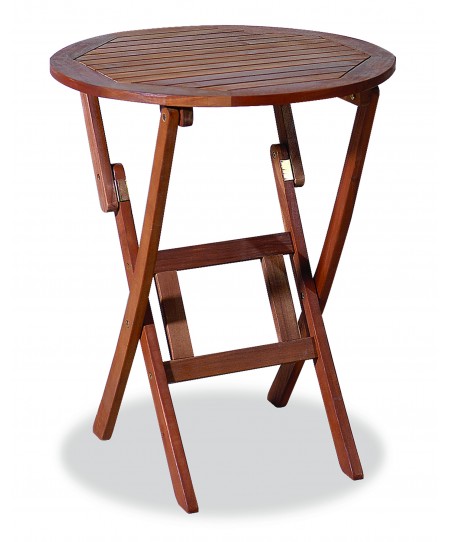 Ξύλινο ,Στρογγυλό Πτυσσόμενο Τραπέζι Acacia 60 x 75(h)cm