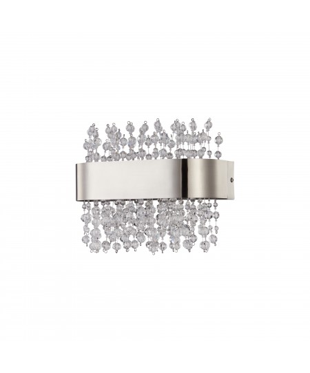 WLC 2492 NM ΑΠΛΙΚΑ LED ΝΙΚΕΛ ΜΑΤ ΟΒΑΛ ΜΕ ΚΡΥΣΤΑΛΛΑ 24W 3500K 1500 LUM
