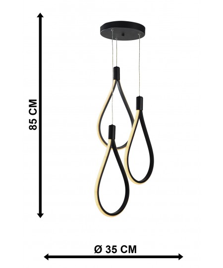 PDT 700-3 ΒΚ  ΚΡΕΜ. 3/Φ  LED ΘΗΛΙΕΣ ΜΑΥΡΟ