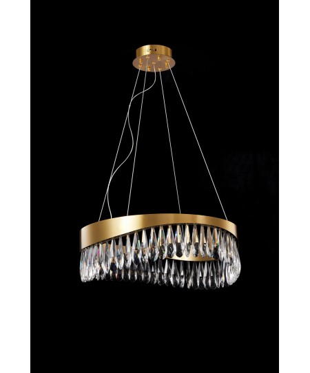 PDC 708-60 ΚΡΕΜΑΣΤΟ  LED ΣΑΝ  ΚΥΜΑ ΜΕ ΚΡΥΣΤΑΛΛΑ