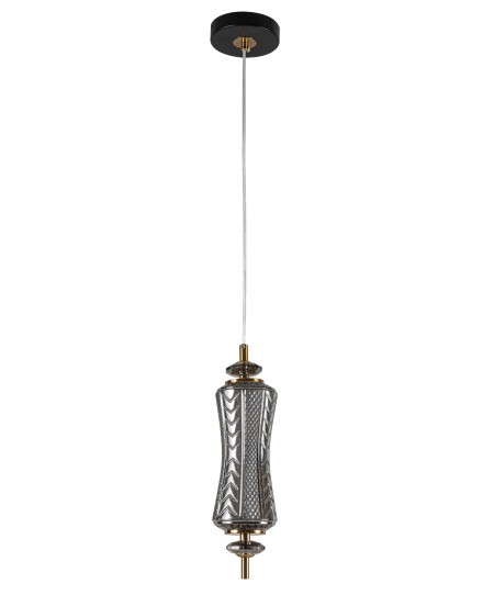 PDC 1287 CR 1/Φ ΜΑΚΡΟΣΤΕΝΟ ΓΥΑΛΙΝΟ ΧΡΩΜΙΟ LED-7W ΔΙΑΚΟΣΜΗΤΙΚΟ ΚΡΥΣΤΑΛΛΟ