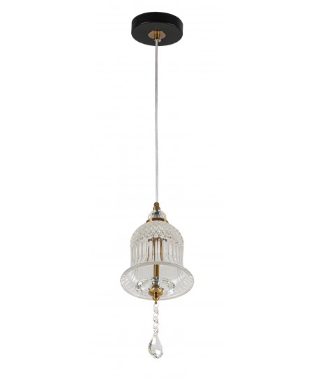 PDC 723-1 TR ΓΥΑΛΙΝΗ ΚΑΜΠΑΝΑ LED-5W  ΜΕ ΔΙΑΚΟΣΜΗΤΙΚΟ ΚΡΥΣΤΑΛΛΟ