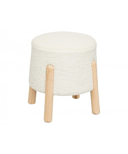 ΣΚΑΜΠΌ INUIT WHT BOUCL SIDE STOOL ATMOSPHERA 202272