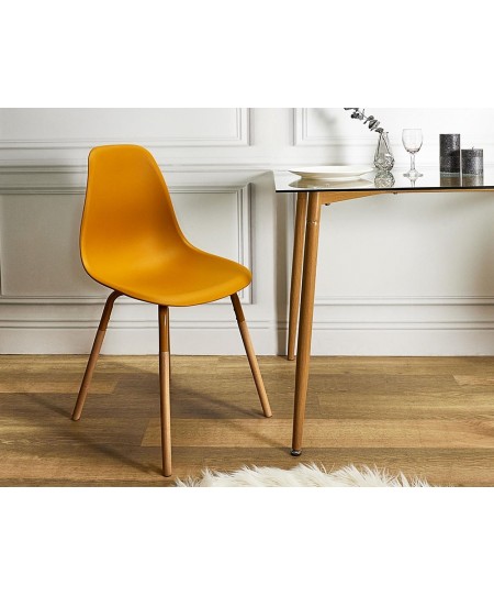 ΚΑΡΈΚΛΑ SCANDINAVIAN CHAIR PP PHENIX MUSTARD HD7612