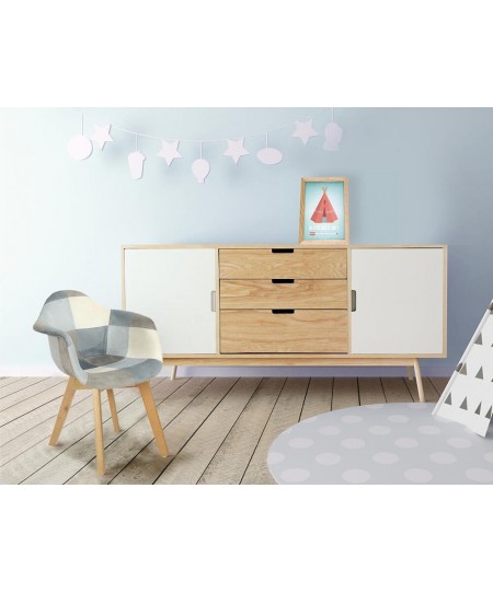 ΠΑΙΔΙΚΌ ΈΠΙΠΛΟ CΗΙLDΒ??S PATCHWORK ARMCHAIR, LEONIE, BLUE A1/M2 H